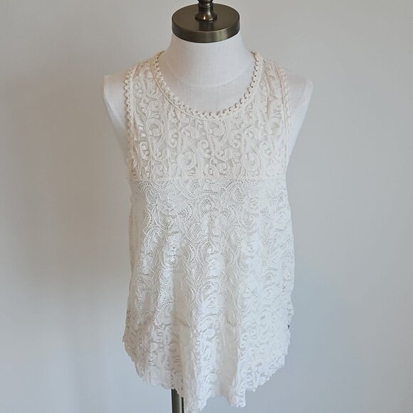 American  Eagle Flowly Lace Tank - Picture 1 of 6